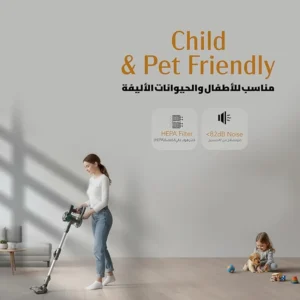 Green Lion Lite Vacuum Cleaner Cordless 150W 12000Pa Lightweight Powerful Suction Long Battery Life Multi Surface