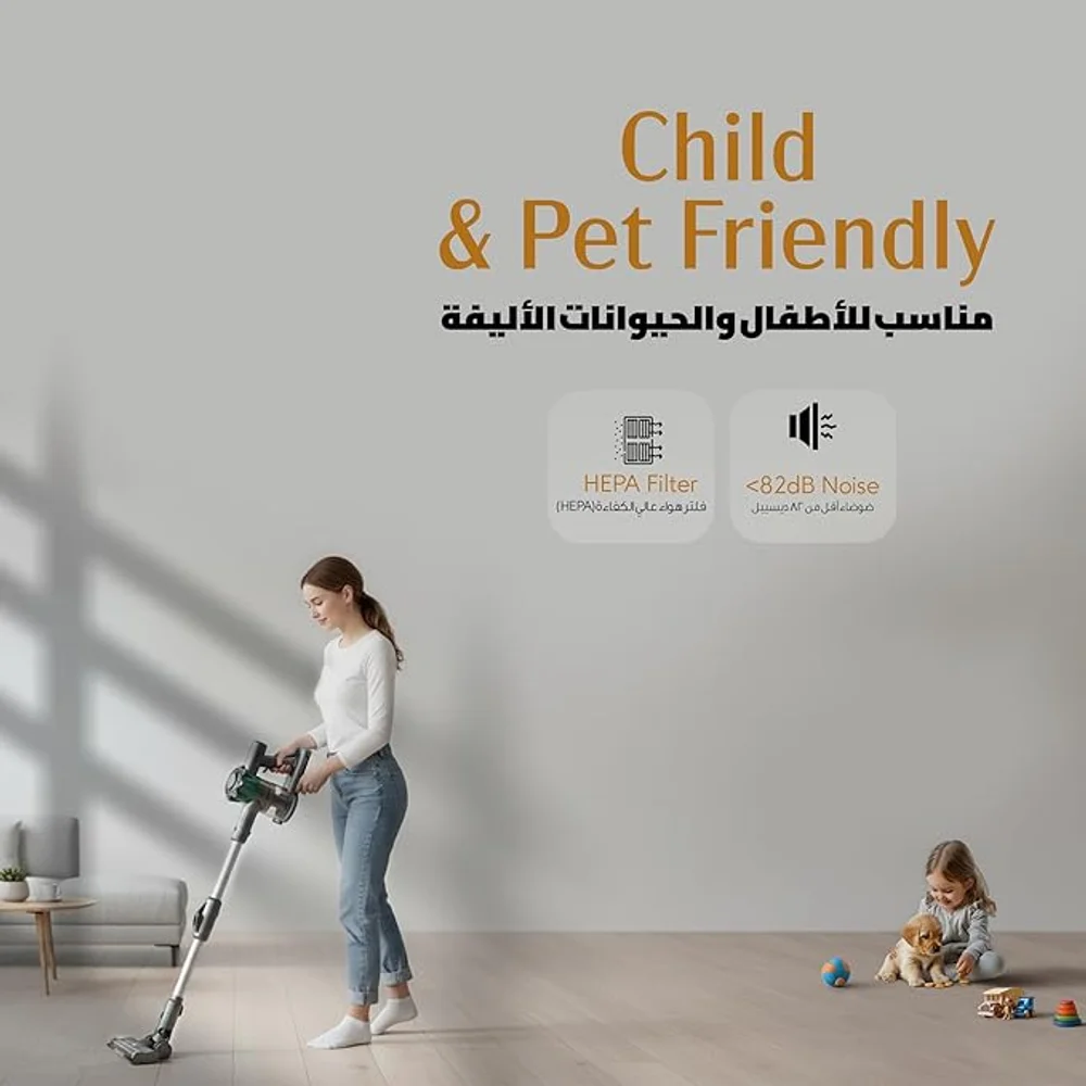 Green Lion Lite Vacuum Cleaner Cordless 150W 12000Pa Lightweight Powerful Suction Long Battery Life Multi Surface 2 Green Lion Lite Vacuum Cleaner Cordless 150W 12000Pa Lightweight Powerful Suction Long Battery Life Multi Surface - Image 2