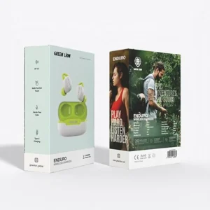 Green Lion Enduro Wireless Earbuds White 40H Battery Bluetooth 5.3 IPX5