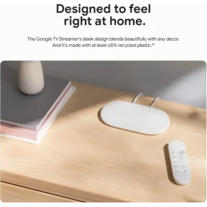 Google TV Streamer 4K Porcelain – 32GB Storage, Smart Home Hub, Voice Remote