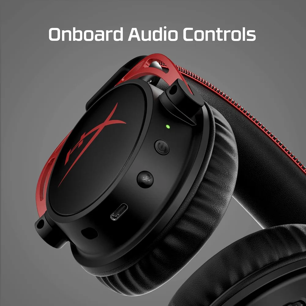 HyperX Cloud Alpha Wireless Black Medium - 300H Battery, Dual Chamber Drivers, DTS Spatial Audio, Memory Foam 6 HyperX Cloud Alpha Wireless Black Medium - 300H Battery, Dual Chamber Drivers, DTS Spatial Audio, Memory Foam - Image 6