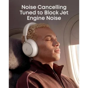 Soundcore Space 2 by Anker Linen White – Active Noise Cancelling Headphones, 50H Playtime, LDAC Hi-Res