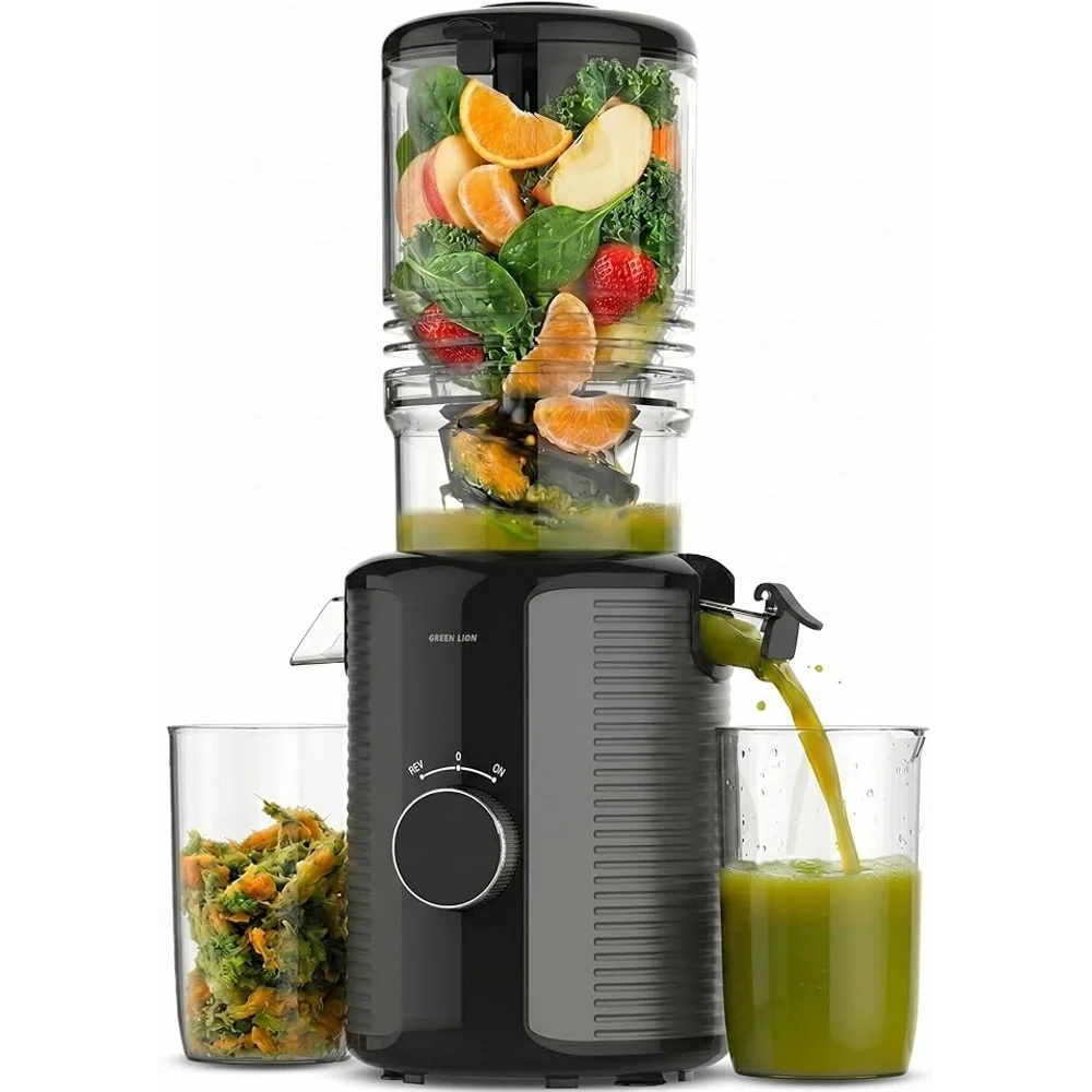 Green Lion Slow Juicer Pro Cold Press 1.2L 300W Copper Motor 58 RPM 128mm Chute Green Lion Slow Juicer Pro