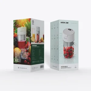 Green Lion Portable Blender Mug 2 USB Rechargeable BPA Free 380ml Powerful Blending