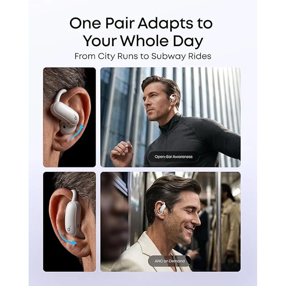 soundcore AeroFit 2 Pro by Anker Black - 2-in-1 Hybrid Earbuds, LDAC, 34H Playtime 5 soundcore AeroFit 2 Pro by Anker Black - 2-in-1 Hybrid Earbuds, LDAC, 34H Playtime - Image 5