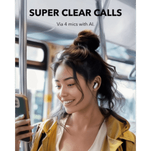 Soundcore P30i by Anker White – Noise Cancelling Earbuds, 45H Playtime