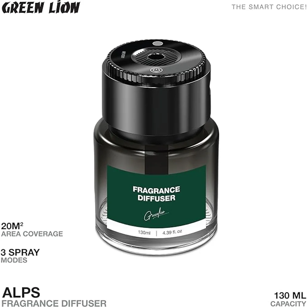 Green Lion Alps Fragrance Diffuser 130mL Ultrasonic Aromatherapy Diffuser LED Lights Auto Shut Off Quiet Operation 7 Green Lion Alps Fragrance Diffuser 130mL Ultrasonic Aromatherapy Diffuser LED Lights Auto Shut Off Quiet Operation - Image 7