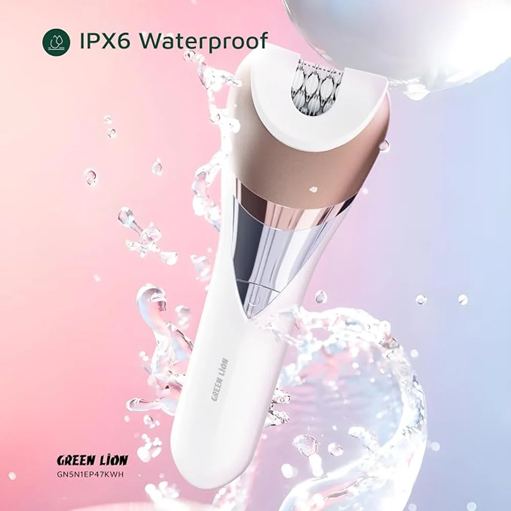 Green Lion 5 in 1 Cordless Epilator Kit Rechargeable Hair Removal Multiple Heads Painless Epilation Body Grooming 3 Green Lion 5 in 1 Cordless Epilator Kit Rechargeable Hair Removal Multiple Heads Painless Epilation Body Grooming - Image 3