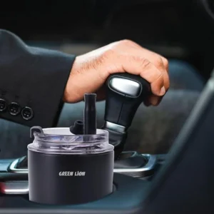 Green Lion Vacuum Travel Mug Lite 280 ML Black  Stainless Steel Leak-Proof Insulated