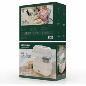Green Lion GLB 25LUNCH Box 2L Capacity  4x500ml Containers BPA Free Leak Proof