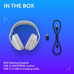 Logitech G321 LIGHTSPEED Wireless Headset Bluetooth 20H Battery Lightweight Dual Connectivity