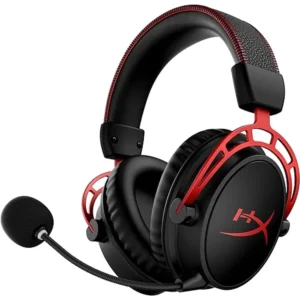 HyperX Cloud Alpha Wireless Black Medium - 300H Battery, Dual Chamber Drivers, DTS Spatial Audio, Memory Foam