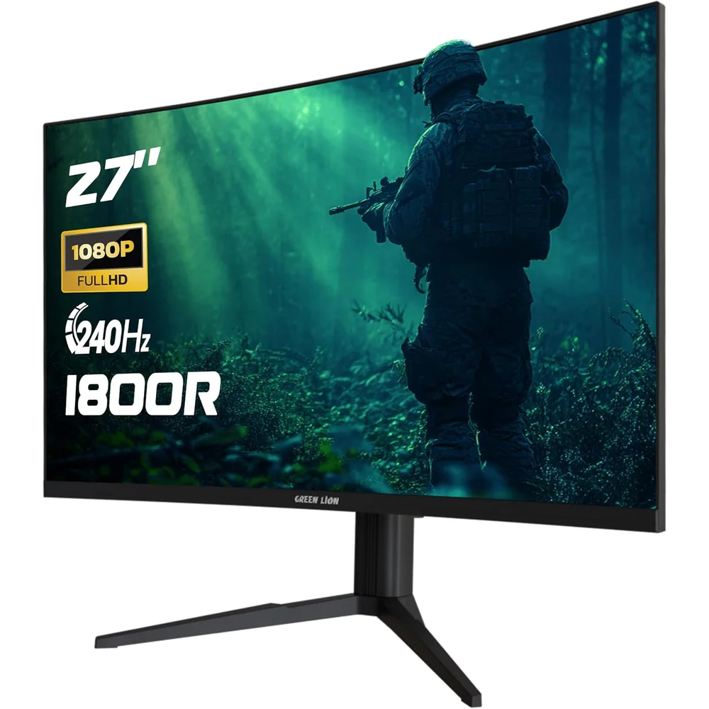 Green Lion ENGIMA 27 Gaming Monitor 165Hz 1ms Response Full HD FreeSync HDR Curved Gaming Display 2 Green Lion ENGIMA 27 Gaming Monitor 165Hz 1ms Response Full HD FreeSync HDR Curved Gaming Display - Image 2