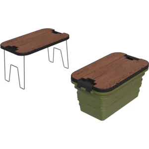 Green Lion Folding Basket With Built In Table