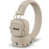 Marshall Major V Bluetooth Headphones Cream - 100+ Hours Playtime, Foldable Wireless, Multi-Directional Knob