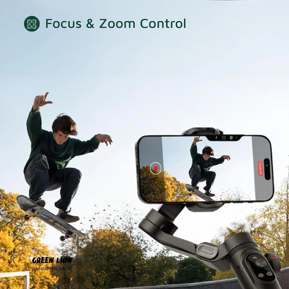 Green Lion New York Gimbal Smart Face Tracking 3 Axis Stabilizer Smartphone Gimbal Auto Tracking 4 Green Lion New York Gimbal Smart Face Tracking 3 Axis Stabilizer Smartphone Gimbal Auto Tracking - Image 4