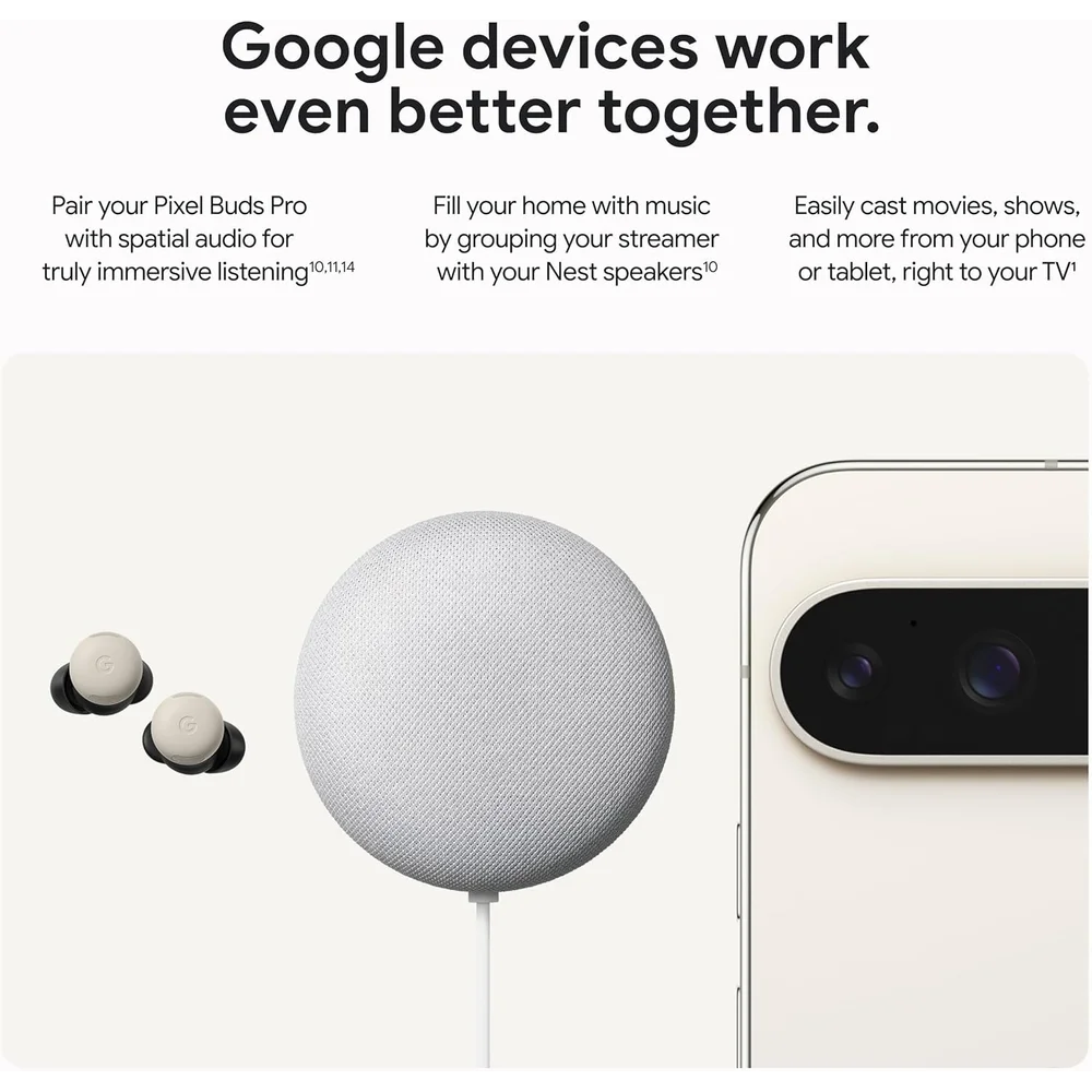 Google TV Streamer 4K Porcelain - 32GB Storage, Smart Home Hub, Voice Remote 6 Google TV Streamer 4K Porcelain - 32GB Storage, Smart Home Hub, Voice Remote - Image 6