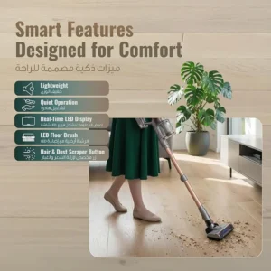 Green Lion Force Pro Cordless Vacuum Cleaner Powerful Suction Lightweight Long Battery Life Multi Surface Cleaning