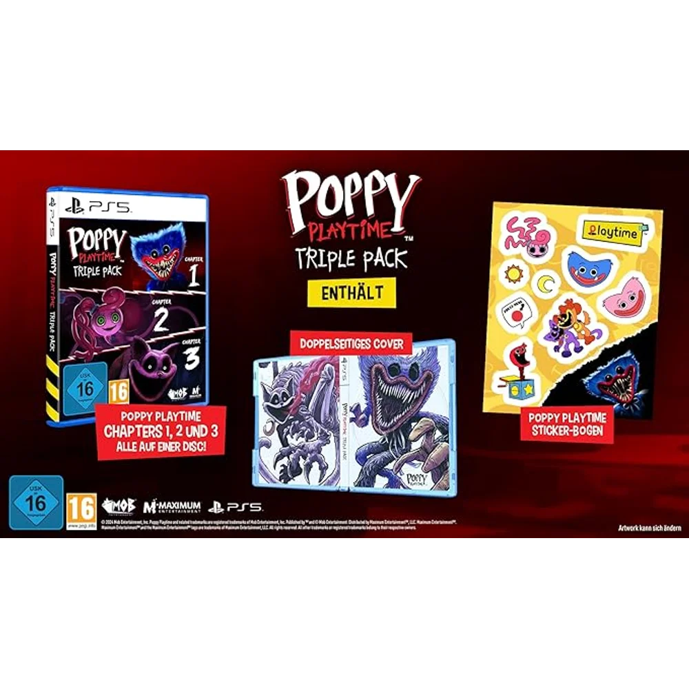 Poppy Playtime Triple Pack PS5 - Horror Puzzle, GrabPack Mechanics, Chapters 1-3 5 Poppy Playtime Triple Pack PS5 - Horror Puzzle, GrabPack Mechanics, Chapters 1-3 - Image 5