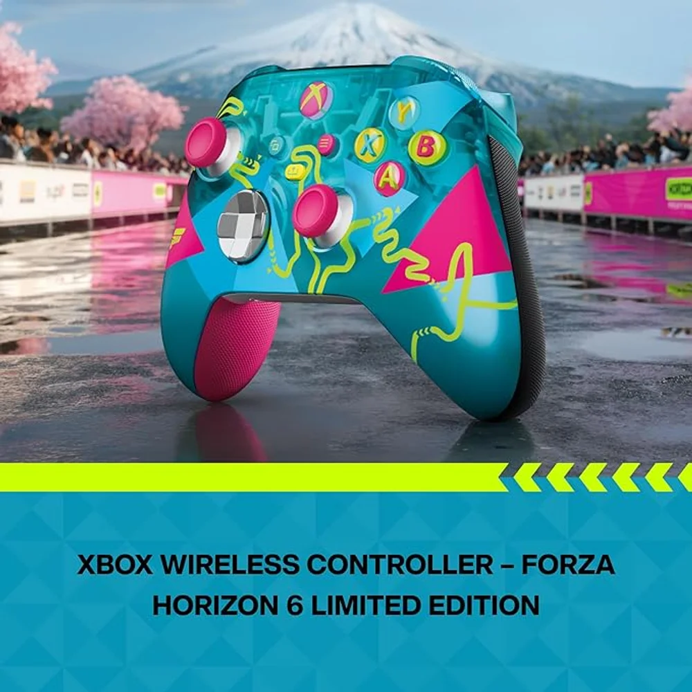 Xbox Wireless Controller Forza Horizon 6 Limited Edition - Series X|S, One, PC, Cloud Gaming 6 Xbox Wireless Controller Forza Horizon 6 Limited Edition closer look - Totot.ae