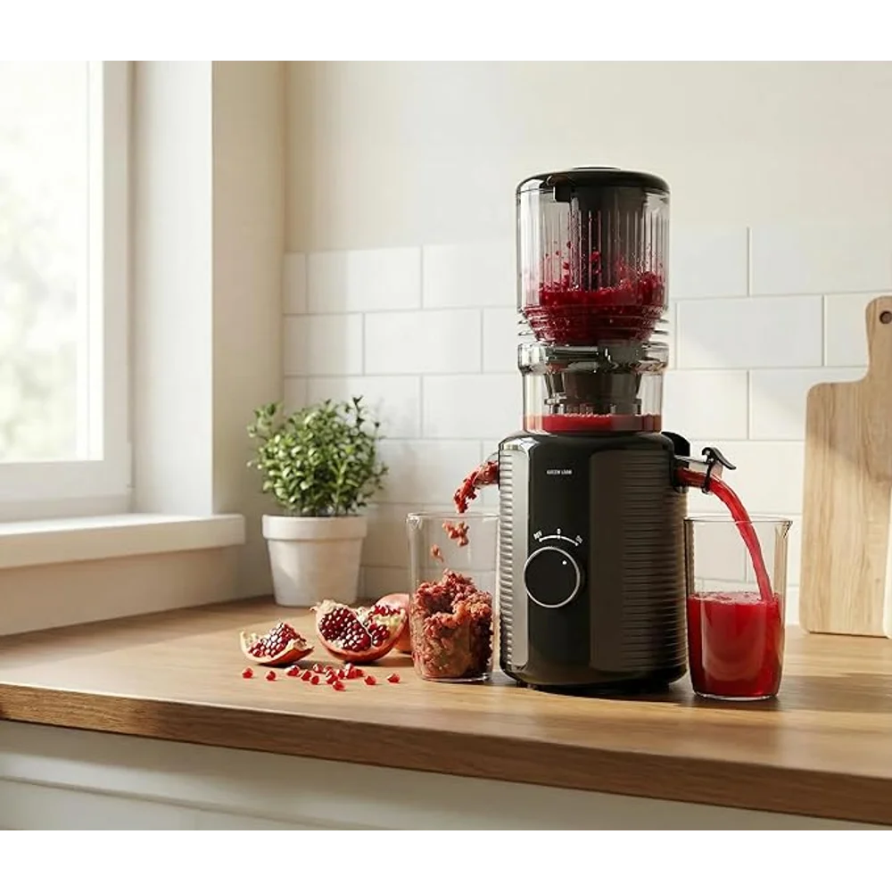 Green Lion Slow Juicer Pro Cold Press 1.2L 300W Copper Motor 58 RPM 128mm Chute 4 Green Lion SLOW JUICER PRO alternate view - Totot.ae