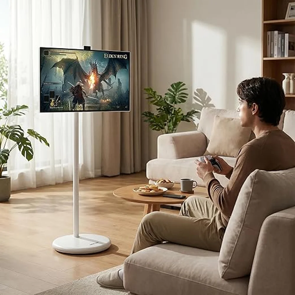 Green Lion THRONE 27 Portable Smart TV White Android 15 27000mAh 3 Green Lion THRONE 27 Portable Smart detail view - Totot.ae
