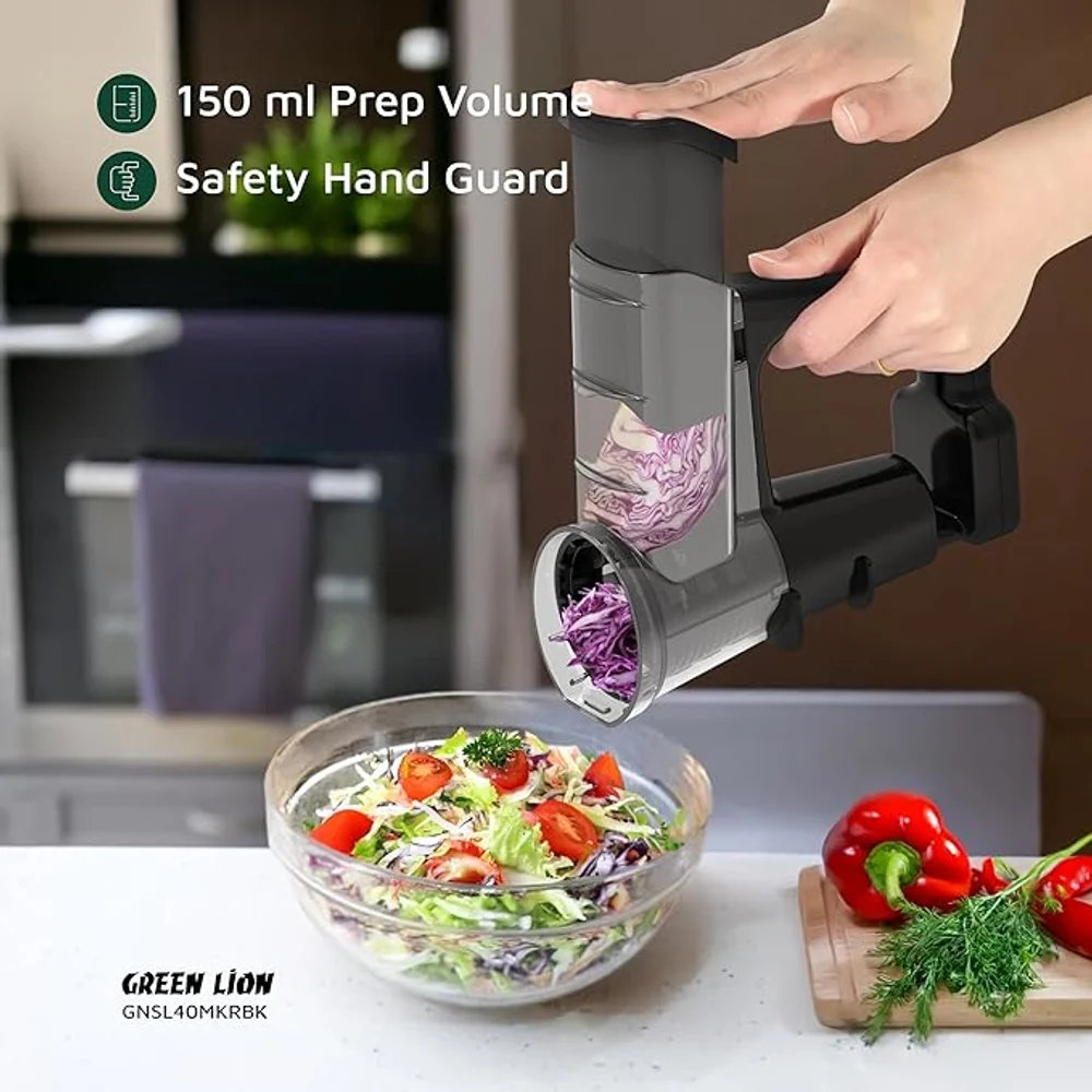 Green Lion Salad Maker Slicing Chopping Shredding Multi Function Vegetable Cutter Food Processor 2 Green Lion Salad Maker Slicing Chopping Shredding Multi Function Vegetable Cutter Food Processor - Image 2