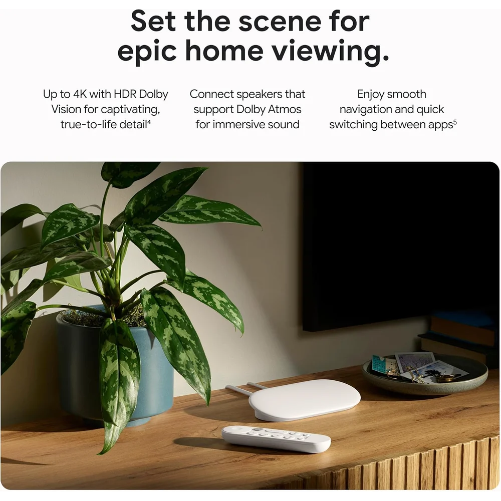 Google TV Streamer 4K Porcelain - 32GB Storage, Smart Home Hub, Voice Remote 3 Google TV Streamer 4K Porcelain - 32GB Storage, Smart Home Hub, Voice Remote - Image 3