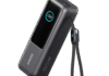 Anker Laptop Power Bank 25K 165W - Built-In Retractable Cables, Black