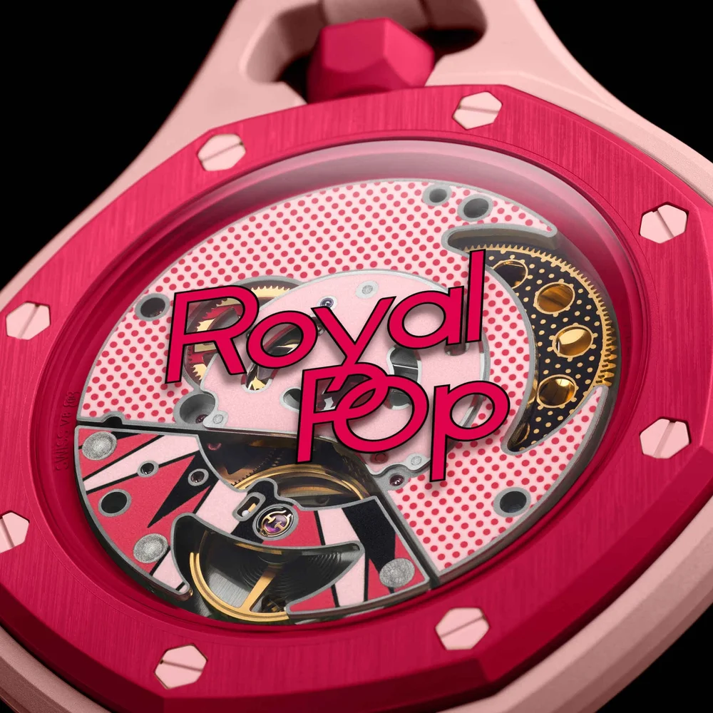 OTTO ROSSO Pocket Watch Pink Tapisserie - Vintage Analog, Mechanical Movement, Chain Included 2 OTTO ROSSO Pocket Watch Pink Tapisserie - Vintage Analog, Mechanical Movement, Chain Included - Image 2