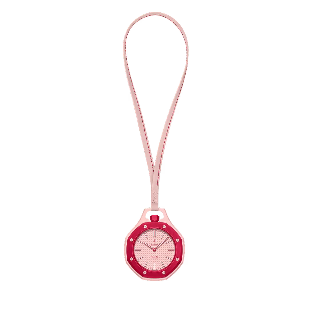 OTTO ROSSO Pocket Watch Pink Tapisserie - Vintage Analog, Mechanical Movement, Chain Included 1 OTTO ROSSO Pocket Watch Pink Tapisserie - Vintage Analog, Mechanical Movement, Chain Included