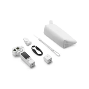 DJI Osmo Pocket 4P Standard Combo Pearl White – 1-Inch 4K Camera
