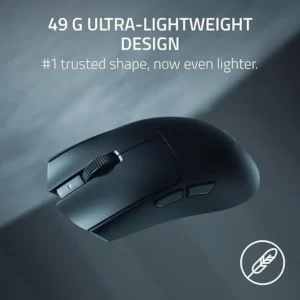 Razer Viper V4 Pro Wireless Esports Gaming Mouse: Symmetrical, 49g Lightweight, 8K Polling, 50K DPI Optical Sensor, Gen-4 Optical Switches, 6 Programmable Controls, HyperSpeed Wireless – Black