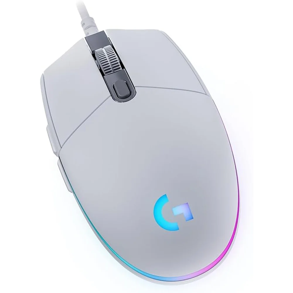 Logitech G203 Wired Gaming Mouse White - 8,000 DPI, RGB 1 Logitech G203 Wired Gaming Mouse White - 8,000 DPI, RGB