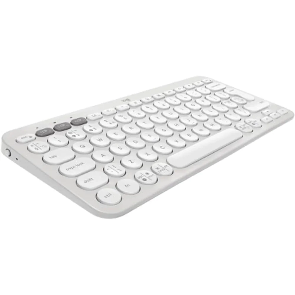 Logitech K380s Keyboard White Multi Device Bluetooth Compact English Layout 1 Logitech K380s Keyboard White Multi Device Bluetooth Compact English Layout