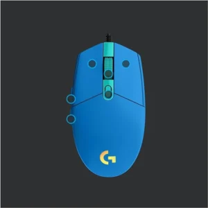 Logitech G203 2nd Gen Wired Gaming Mouse Blue – 8,000 DPI, RGB