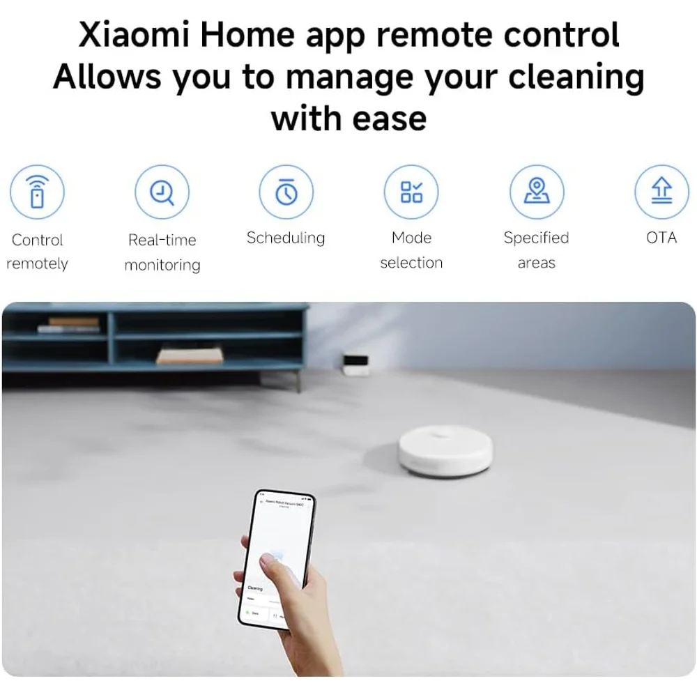 Xiaomi Robot Vacuum S40C 2-in-1 - 5000Pa Suction, LDS Navigation 3 Xiaomi Robot Vacuum S40C 2-in-1 - 5000Pa Suction, LDS Navigation - Image 3