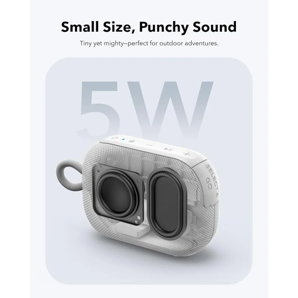 soundcore Select 4 Go Portable Speaker - IP67, 20H, Floatable - White 2 soundcore Select 4 Go Portable Speaker - IP67, 20H, Floatable - White - Image 2
