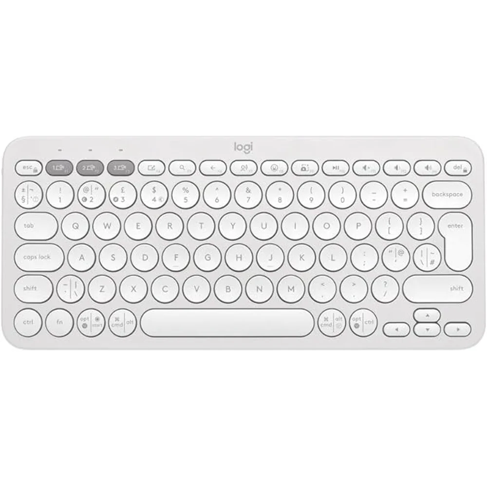 Logitech K380s Keyboard White Multi Device Bluetooth Compact English Layout 10 Logitech K380s Keyboard White Multi Device Bluetooth Compact English Layout - Image 10