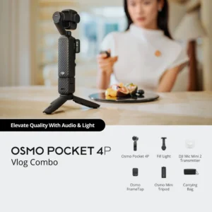 DJI Osmo Pocket 4P Vlog Combo – 1-Inch CMOS 4K/120fps Vlogging Camera