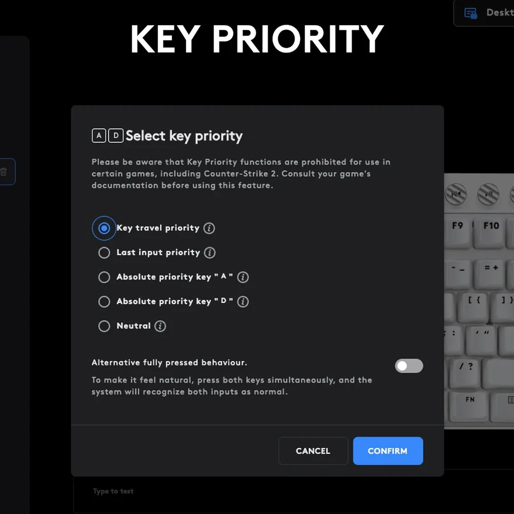 Logitech G PRO X TKL RAPID Wired Gaming Keyboard - Magnetic Switches 7 Logitech G PRO X TKL RAPID Wired Gaming Keyboard - Magnetic Switches - Image 7