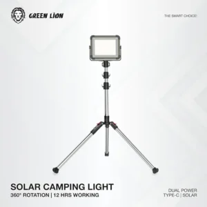 Green Lion Solar Camping Light 7200mAh Portable LED Lantern Solar Rechargeable Outdoor