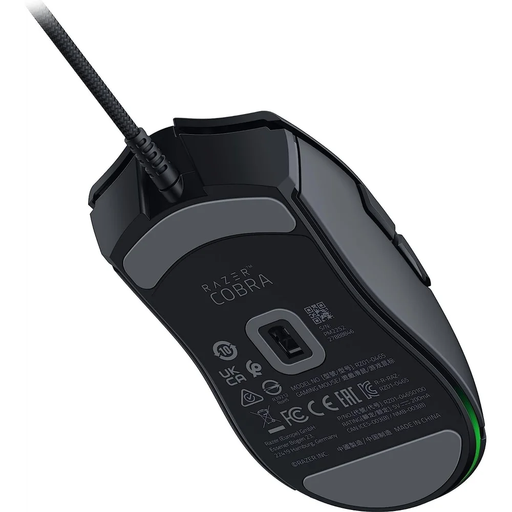 Razer Cobra Wired Gaming Mouse Black - 58g, 8500 DPI, RGB 4 Razer Cobra Wired Gaming Mouse Black alternate view - Totot.ae