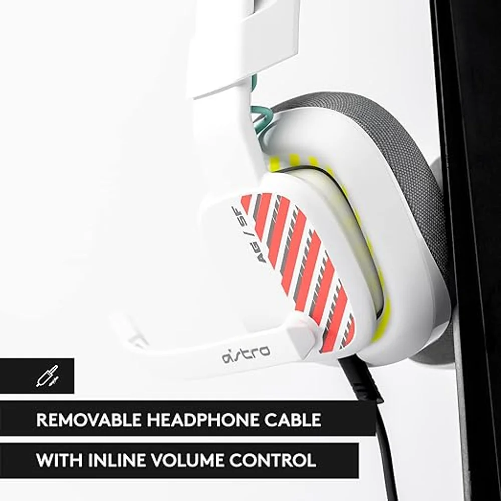 ASTRO A10 Gaming Headset Gen 2 Wired White - 32mm Drivers 3 ASTRO A10 Gaming Headset Gen 2 Wired White - 32mm Drivers - Image 3
