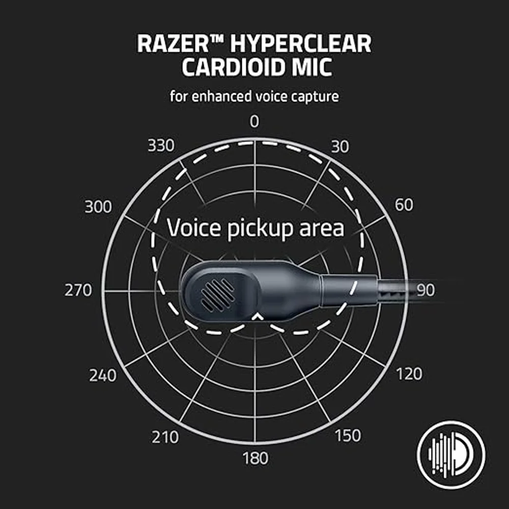 Razer BlackShark V2 X Gaming Headset White - 7.1 Surround, 50mm 7 Razer BlackShark V2 X Gaming Headset White - 7.1 Surround, 50mm - Image 7