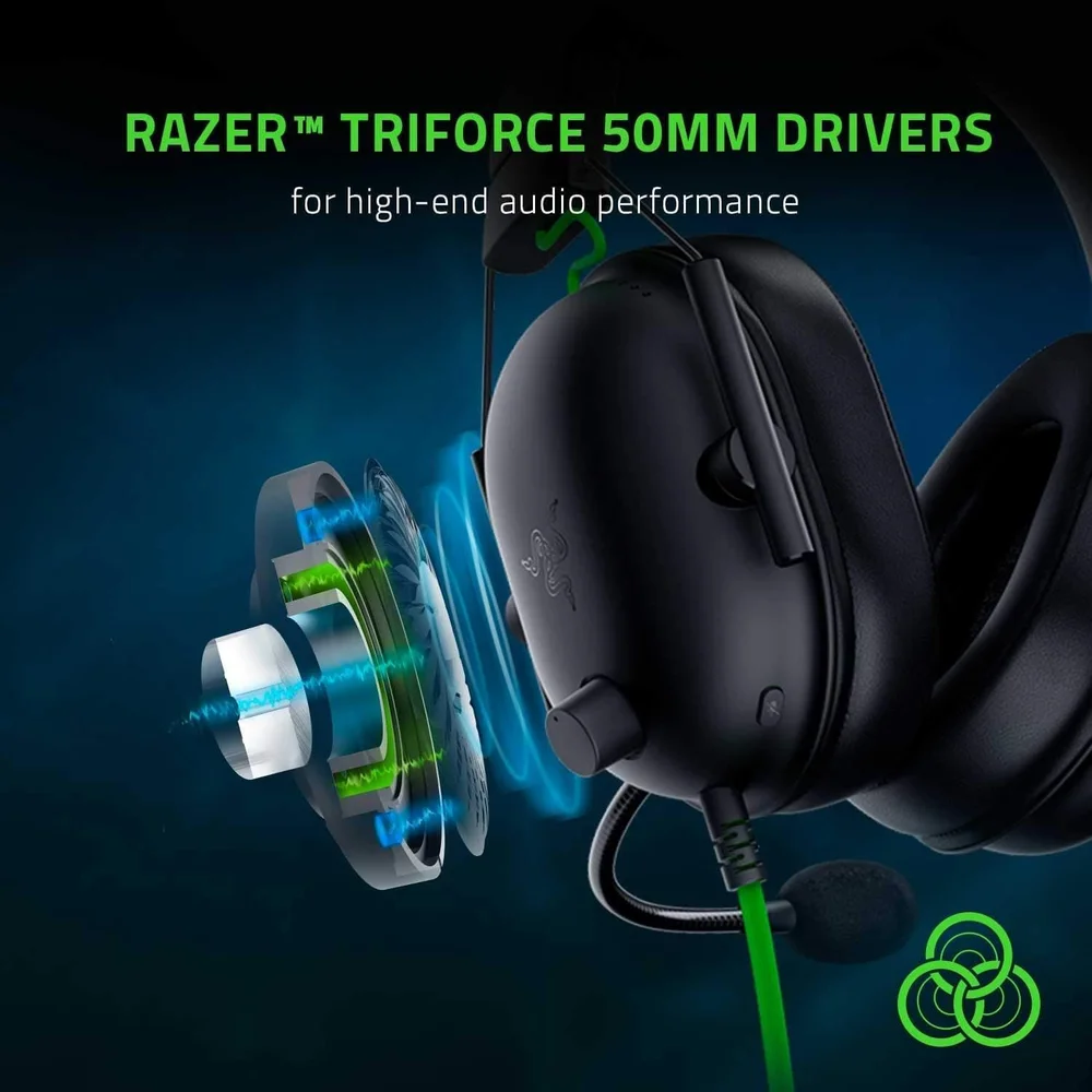 Razer BlackShark V2 X Gaming Headset - 7.1 Surround, 50mm Drivers 3 Razer BlackShark V2 X Gaming Headset - 7.1 Surround, 50mm Drivers - Image 3