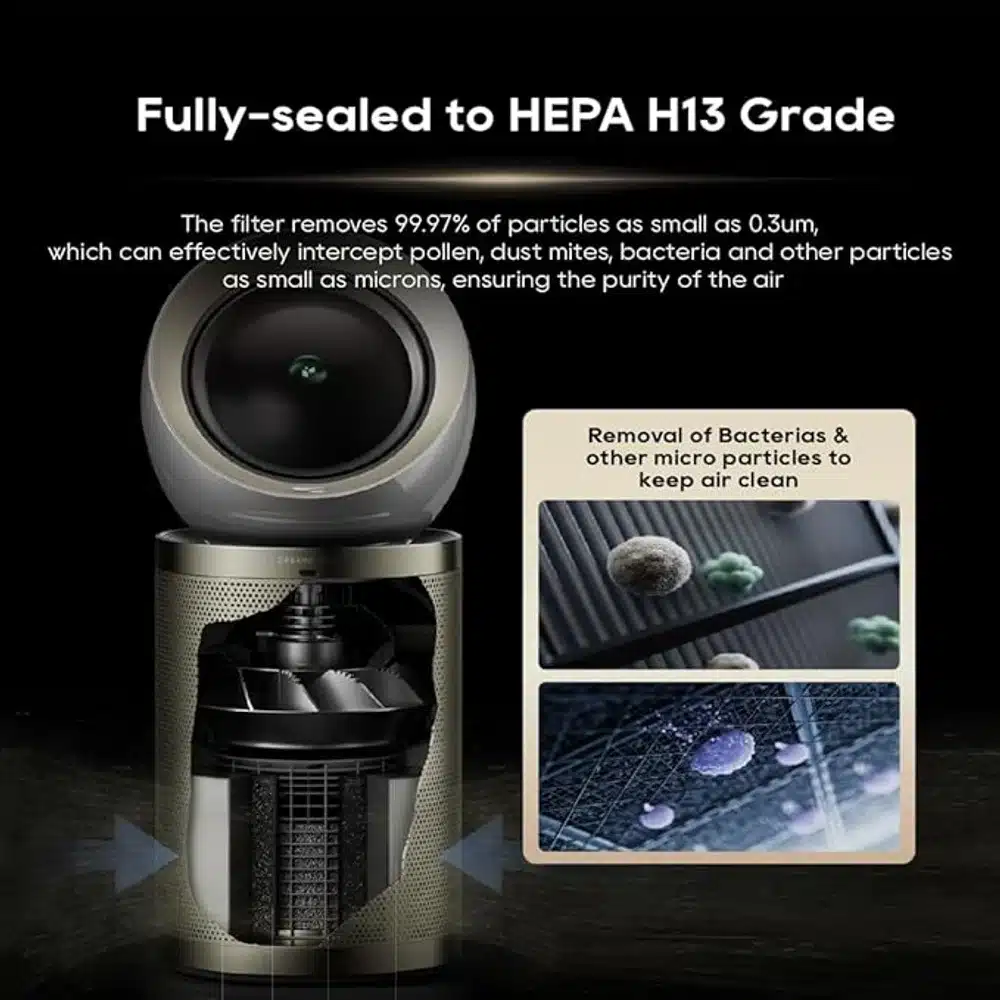 DREAME PM10 AIR PURIFIER True HEPA H13 Filter Smart Air Quality Monitor Large Room Coverage 3 DREAME PM10 AIR PURIFIER True HEPA H13 Filter Smart Air Quality Monitor Large Room Coverage - Image 3