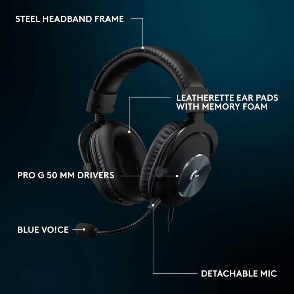 Logitech G Pro X SE Wired Gaming Headset Black - 50mm, DTS 7.1 6 Logitech G Pro X SE Wired Gaming Headset Black - 50mm, DTS 7.1 - Image 6