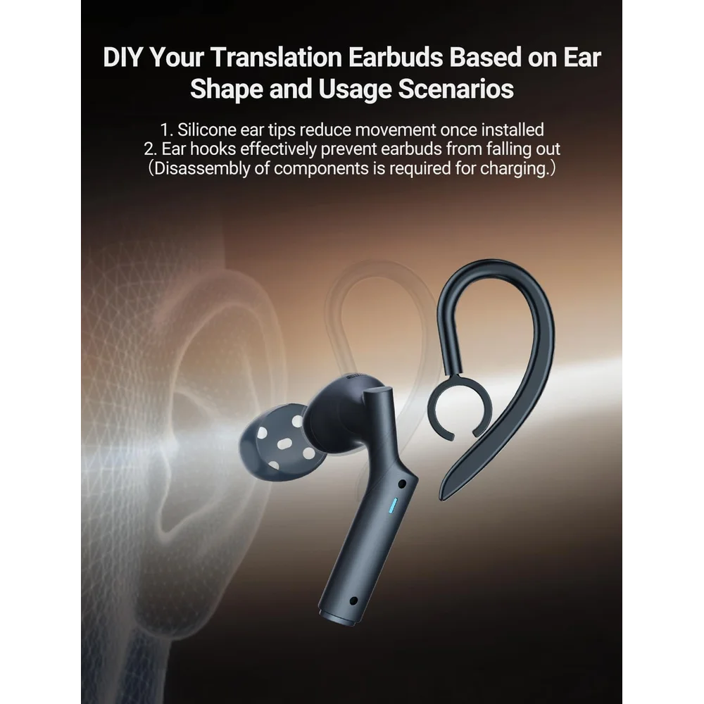 Timekettle W4 AI Interpreter Earbuds - Midnight Blue 8 Timekettle W4 AI Interpreter Earbuds - Midnight Blue - Image 8