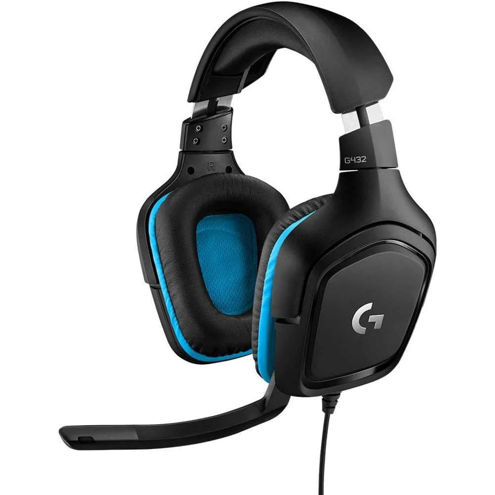 Logitech G432 Wired Gaming Headset - 7.1 Surround, DTS, Flip-to-Mute 1 Logitech G432 Wired Gaming Headset - 7.1 Surround, DTS, Flip-to-Mute